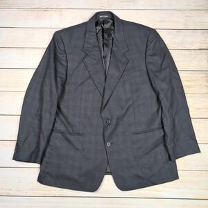 Yves‎ Saint Laurent Blazer Dillard's Wool Men's Navy Black Size 46